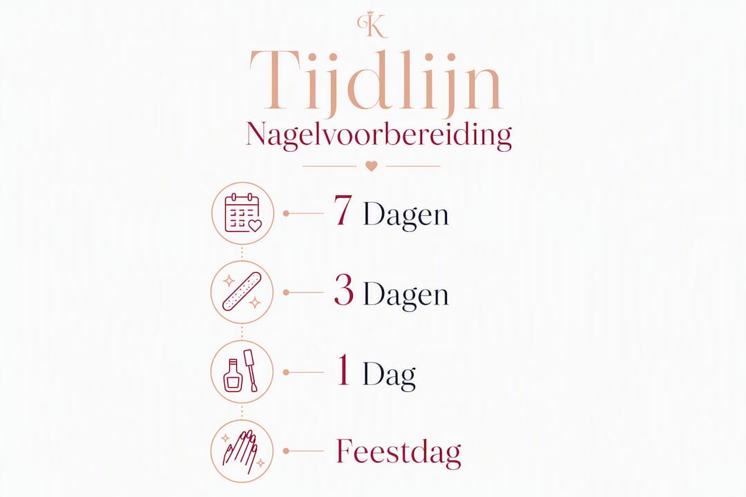 Visuele tijdlijn: stap-voor-stap nagels voorbereiden