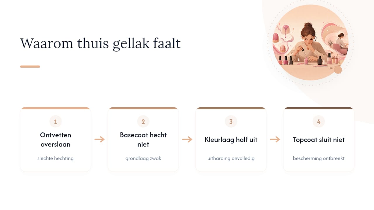 Oorzaken en gevolgen van een mislukte gellak