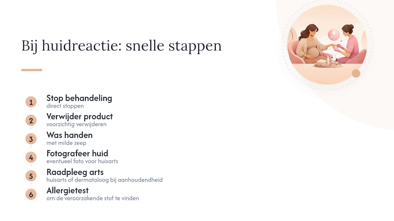 Stappenplan bij een huidreactie door gellak