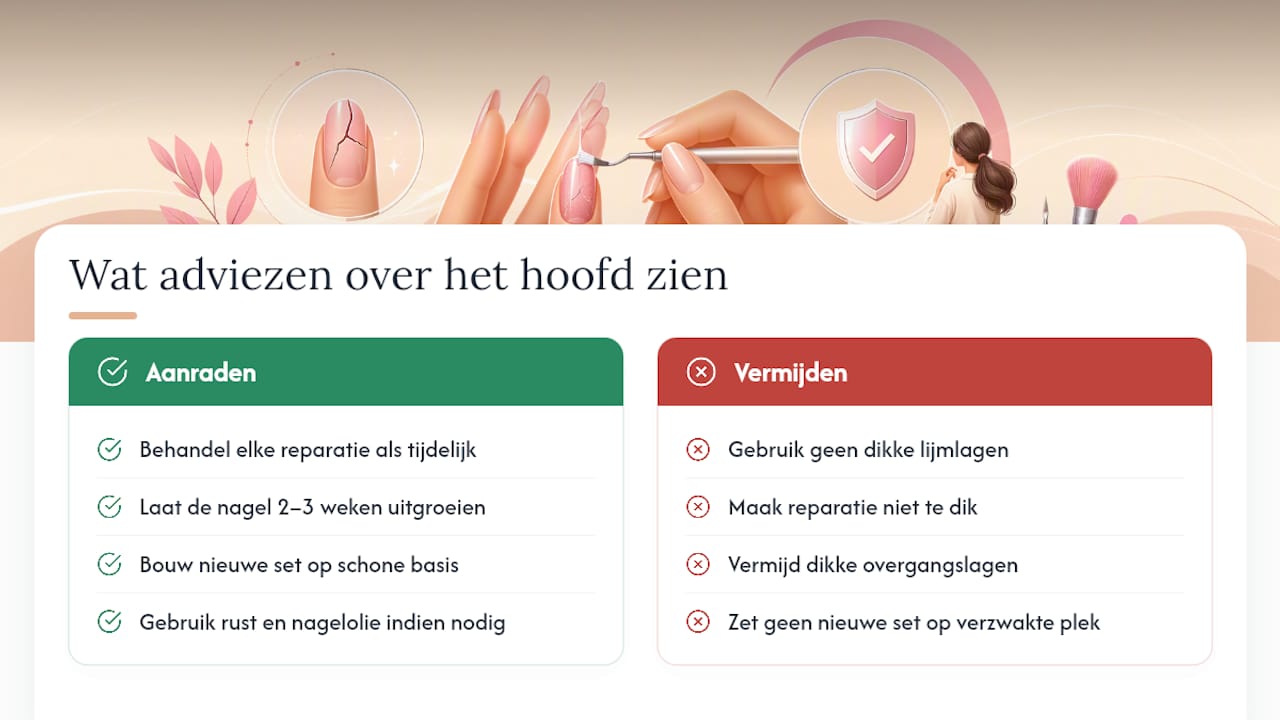 Wat de meeste adviezen over nagelreparatie over het hoofd zien — overview diagram