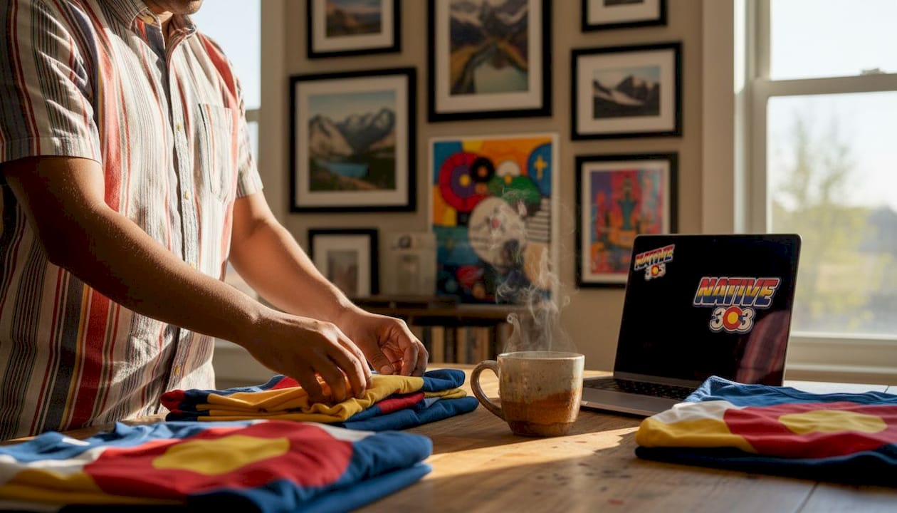 Hands sorting apparel prototypes for drop launch
