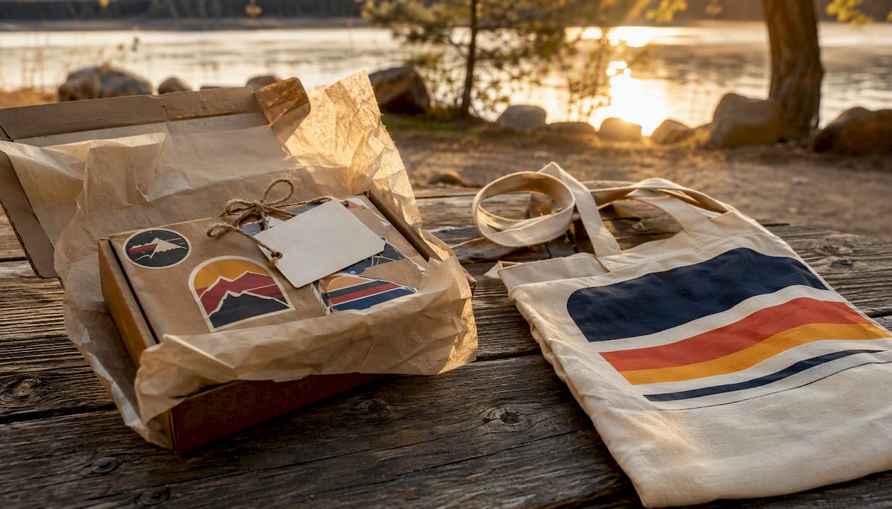 Eco-friendly Colorado gift packaging details
