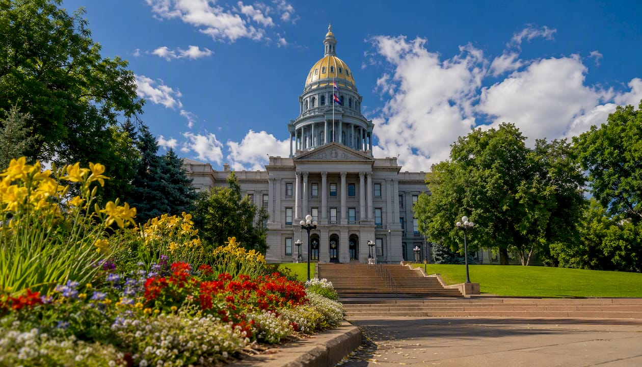 Colorado State Capitol gold dome