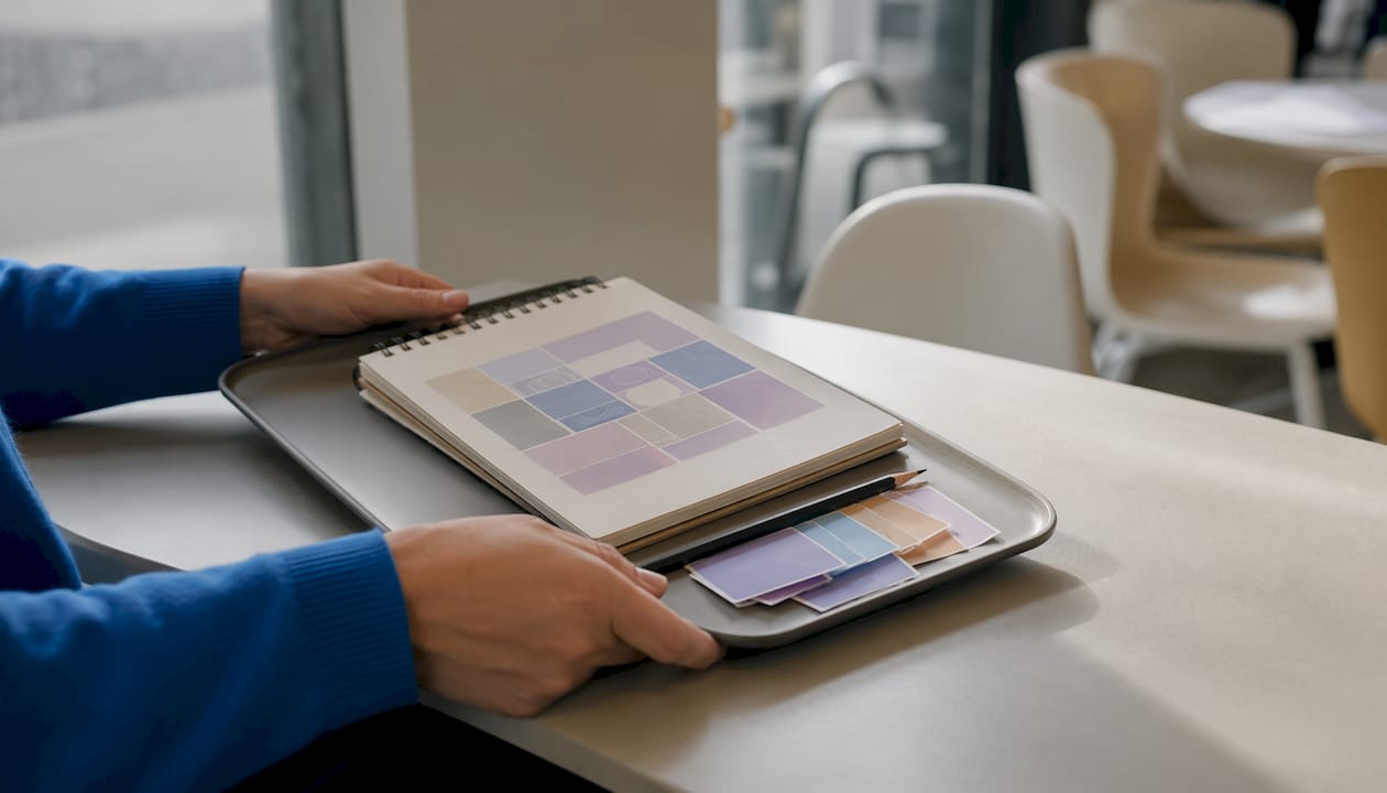 Mit der Hand skizzierte Bento-Grids für modernes Webdesign
