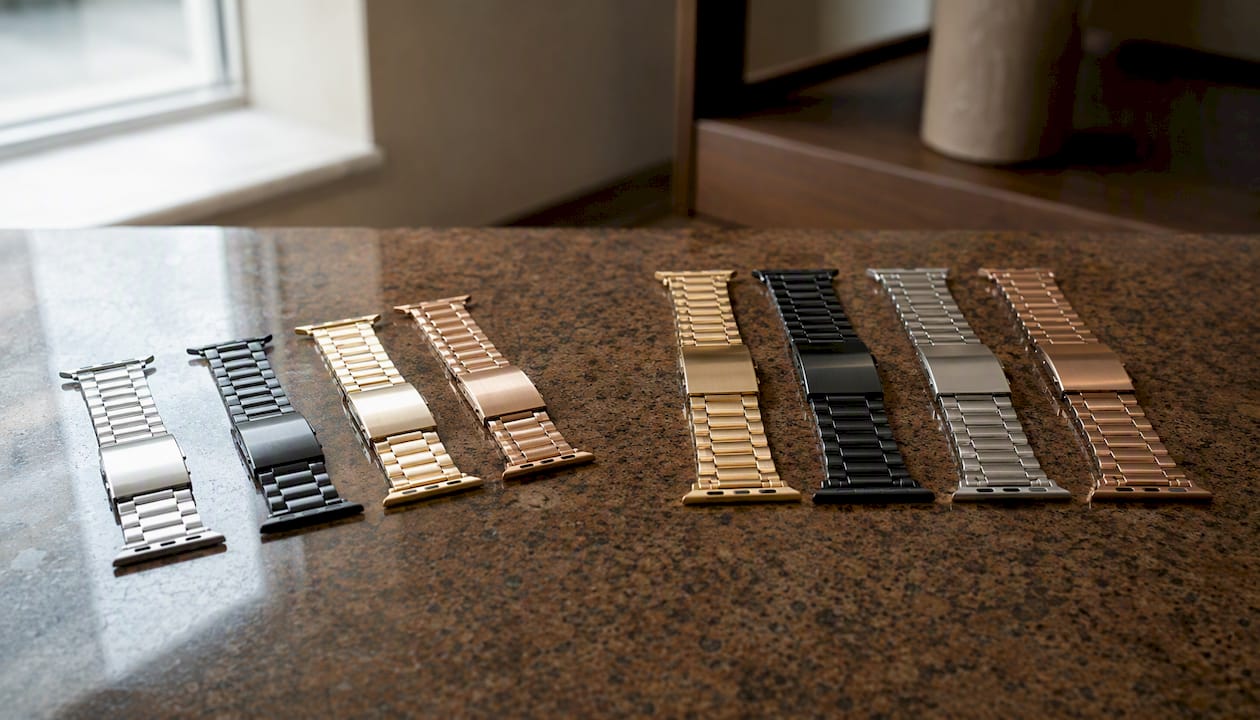 Apple Watch metal bands sorted by size category