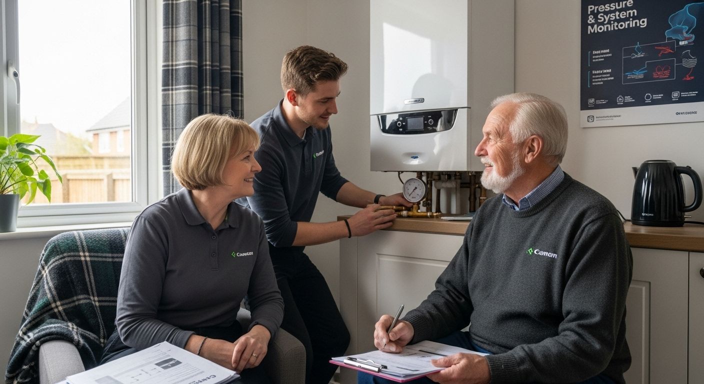 central heating system monitoring