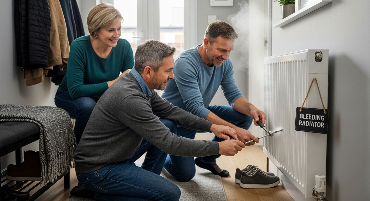 bleeding radiator fixing