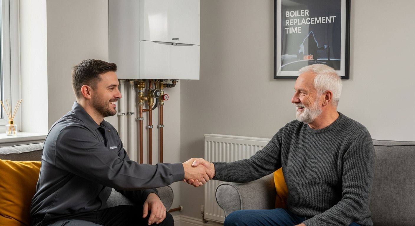 finished boiler installation