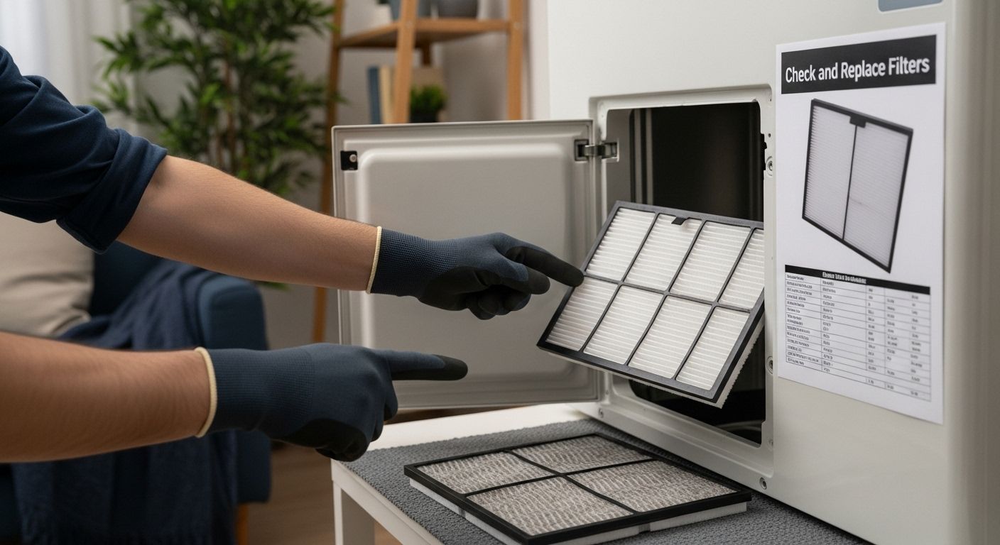 replace air pump filter