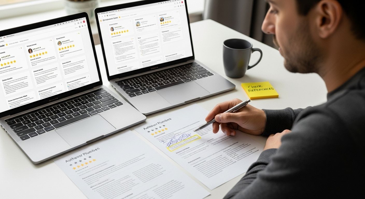 check plumber reviews