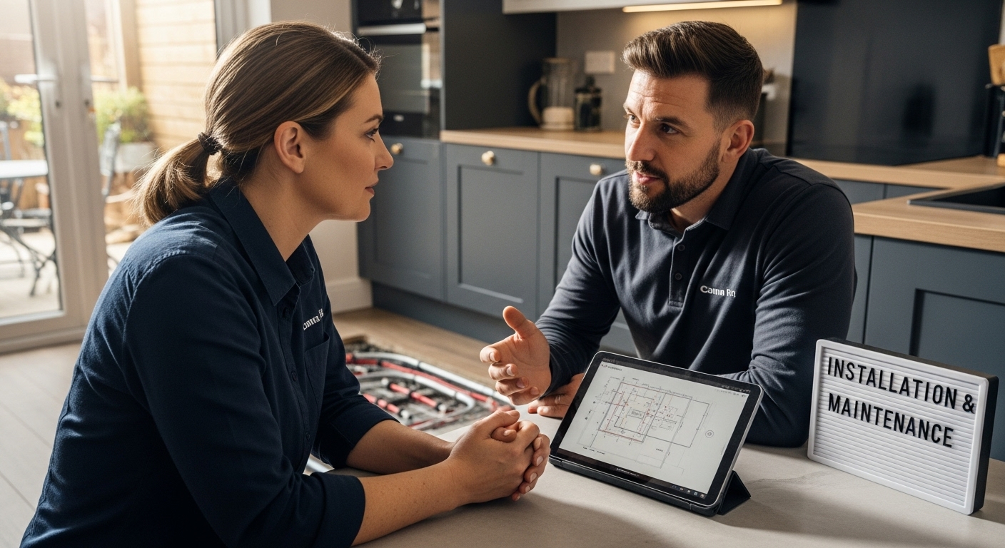 underfloor heating installation