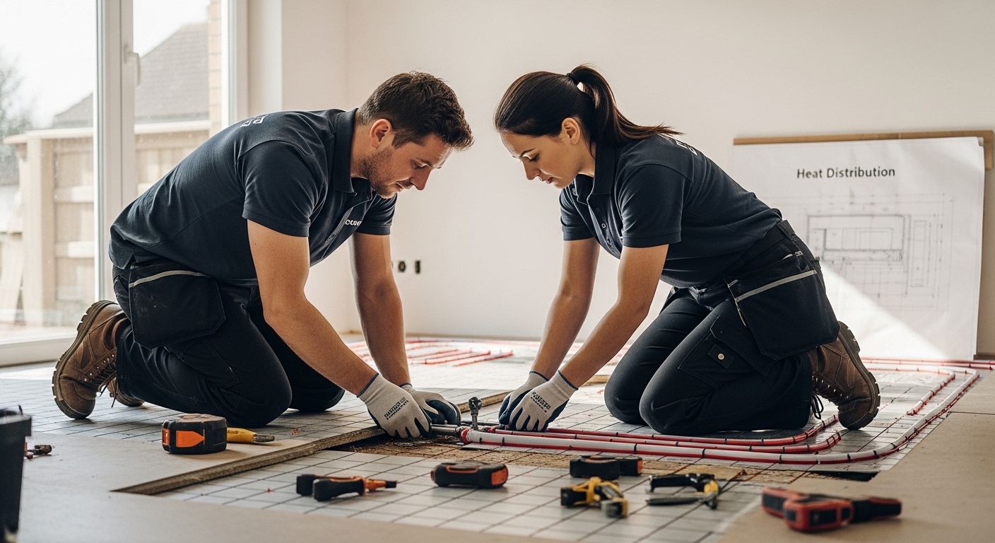 underfloor heating installation