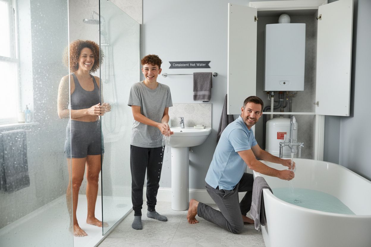 system boiler family bathroom