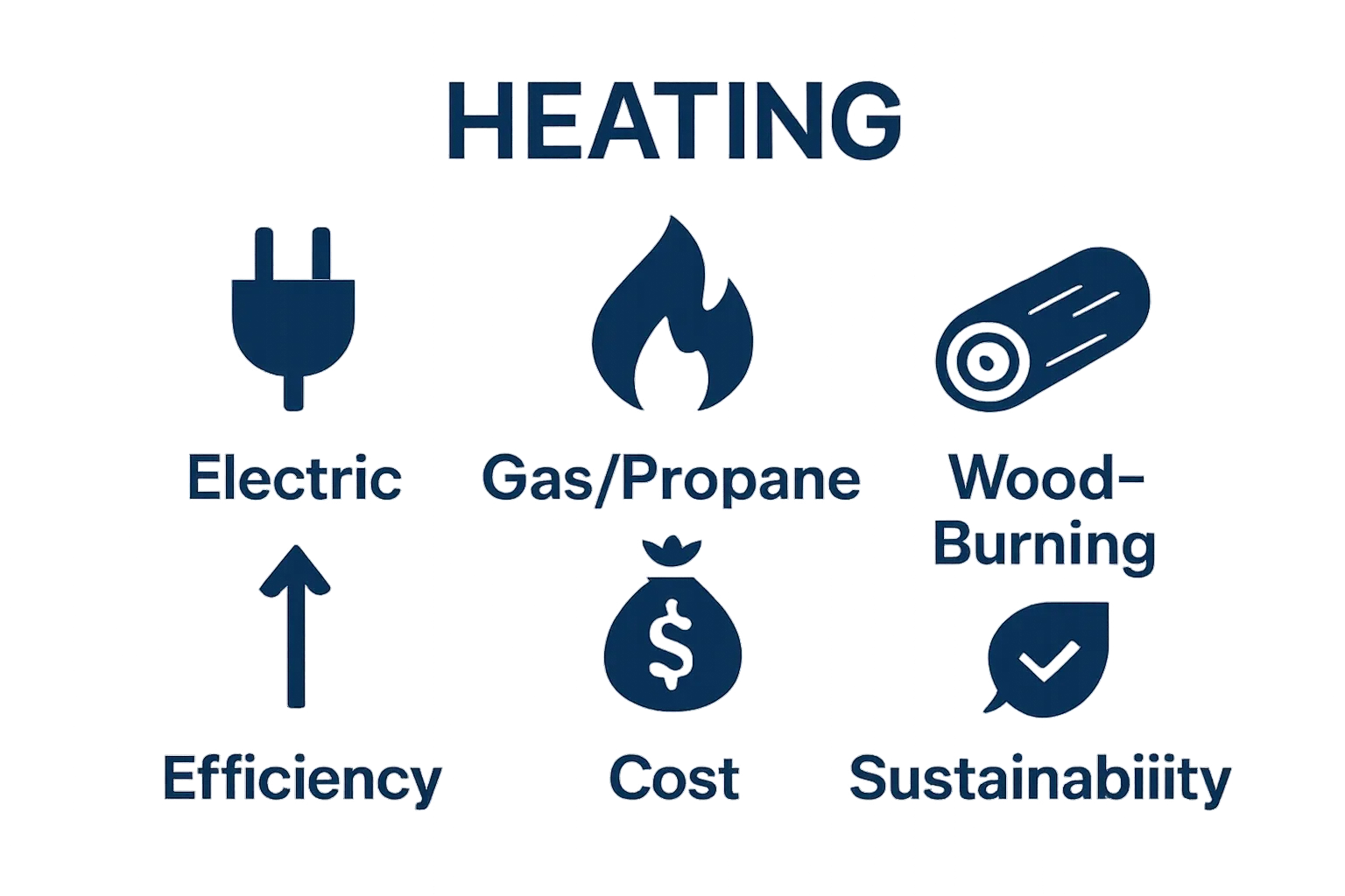 Comparison of electric, gas, and wood outdoor heaters