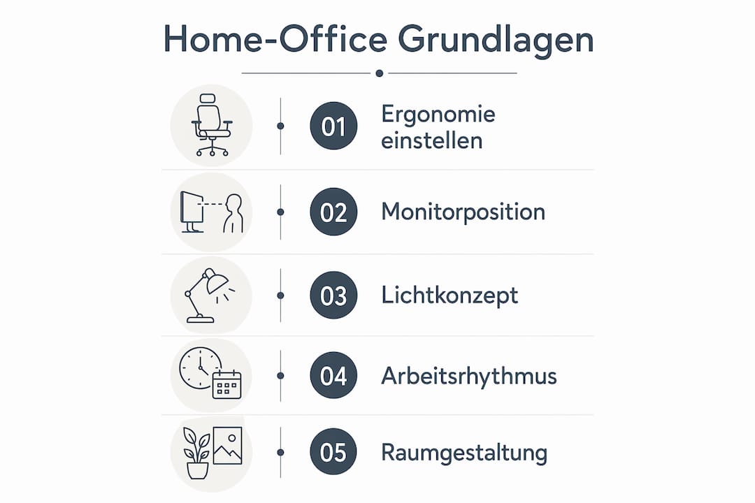 Übersicht: Tipps und Basics für ein gelungenes Homeoffice