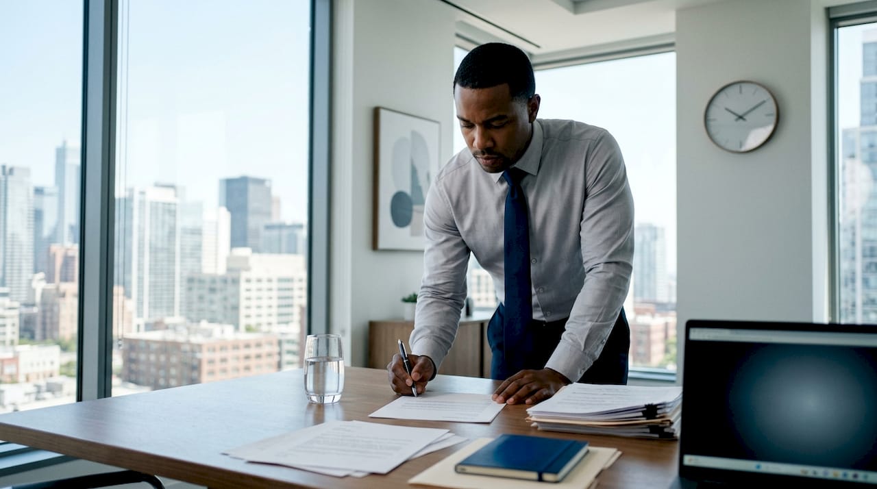 Attorney preparing negotiation letter