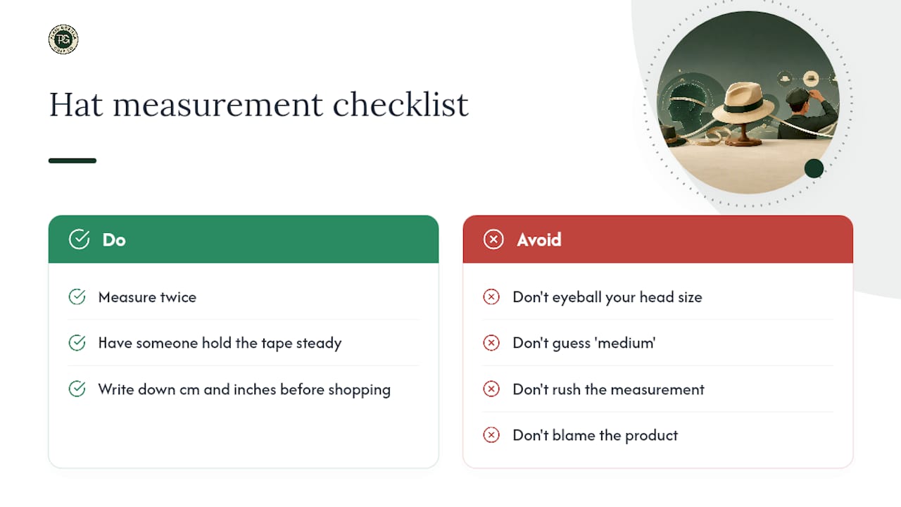 Getting hat sizing right after years of trial and error — overview diagram