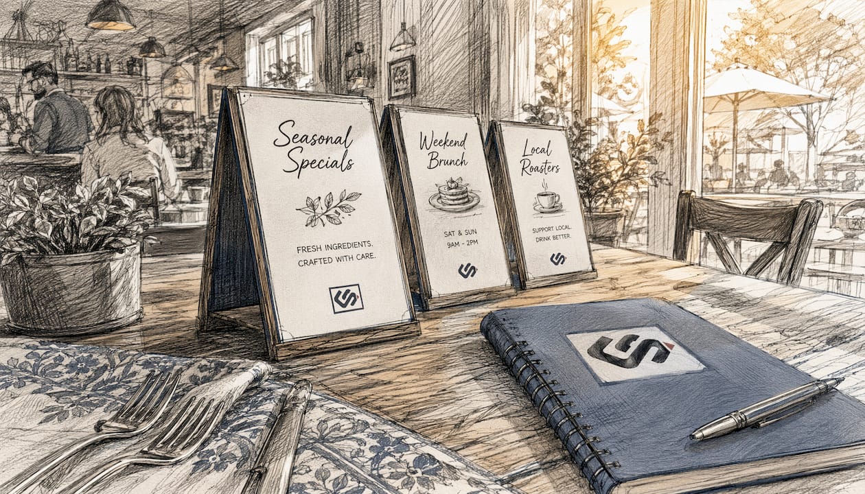 Table Tent Signage: What It Is and How It Works