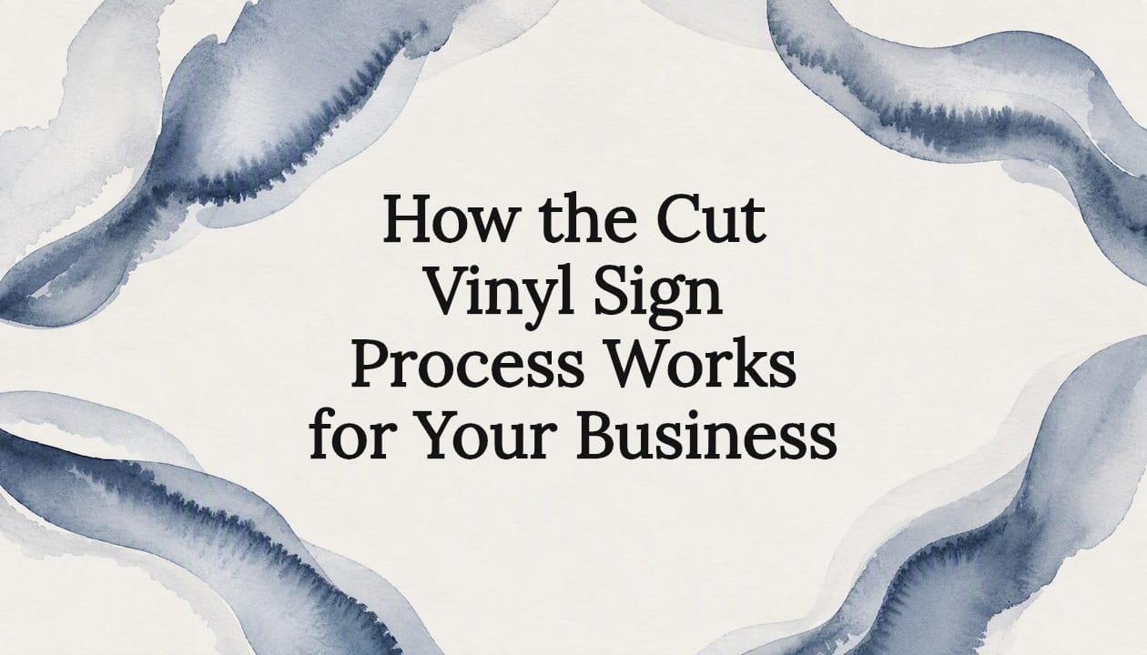 How the Cut Vinyl Sign Process Works for Your Business