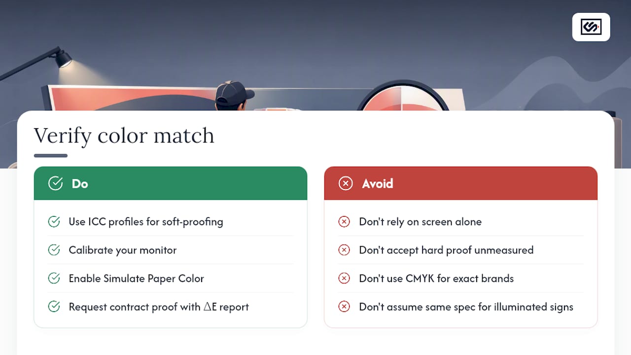 How Do You Verify Colors Will Match Before Printing? — overview diagram