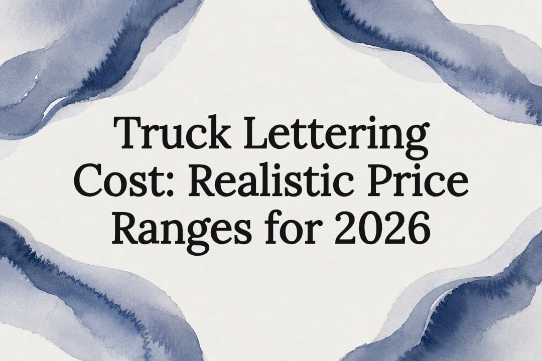 Truck Lettering Cost: Realistic Price Ranges for 2026