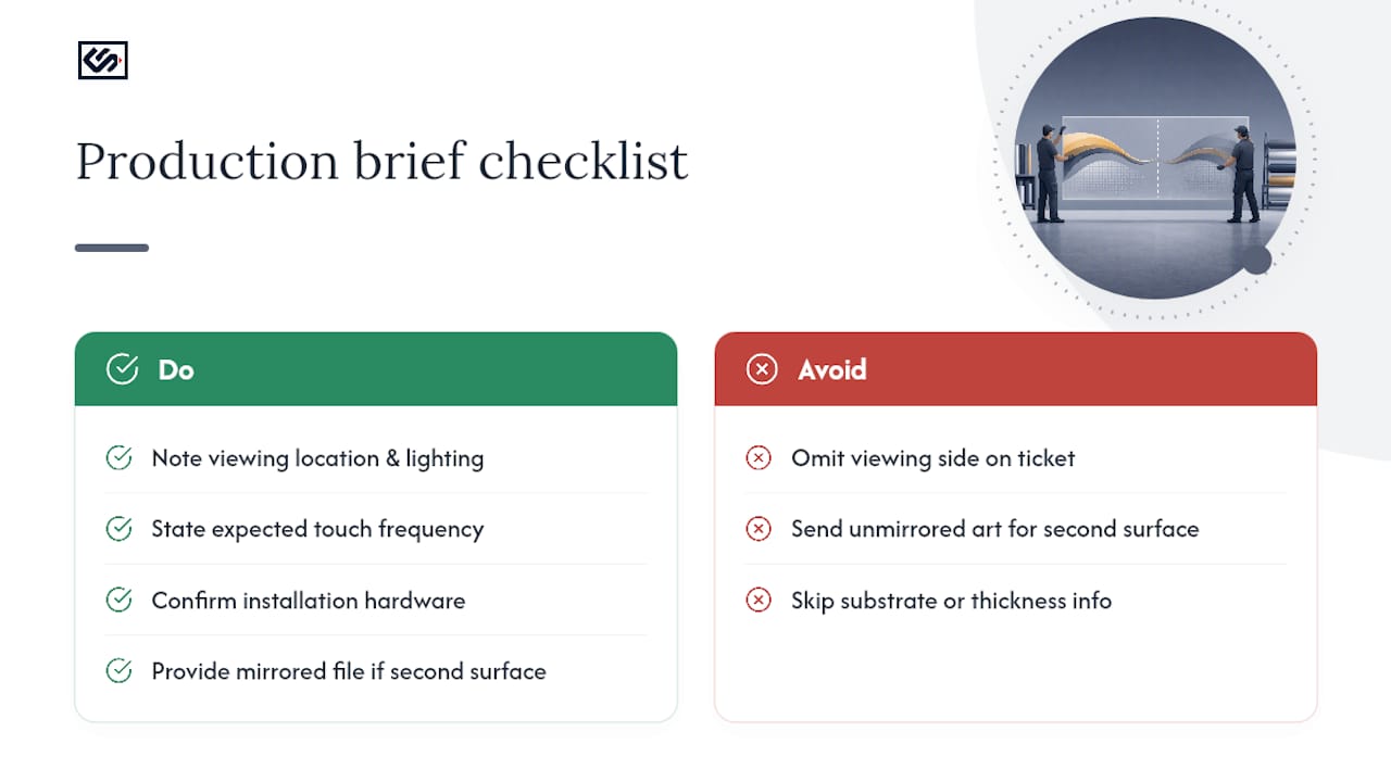 How Crispsign Decides Which Surface Fits Your Sign — overview diagram