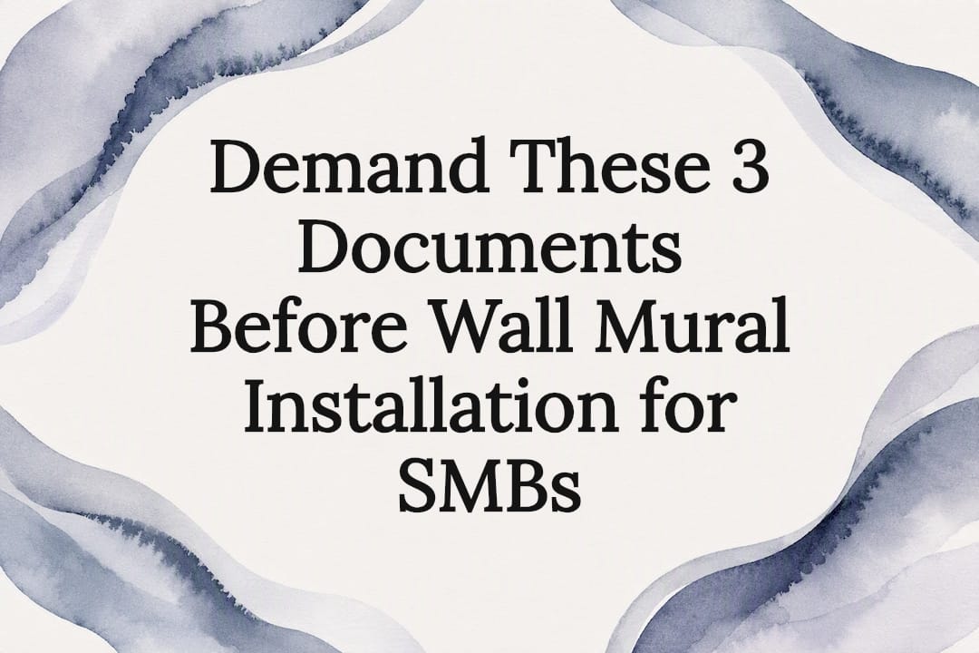 Demand These 3 Documents Before Wall Mural Installation for SMBs