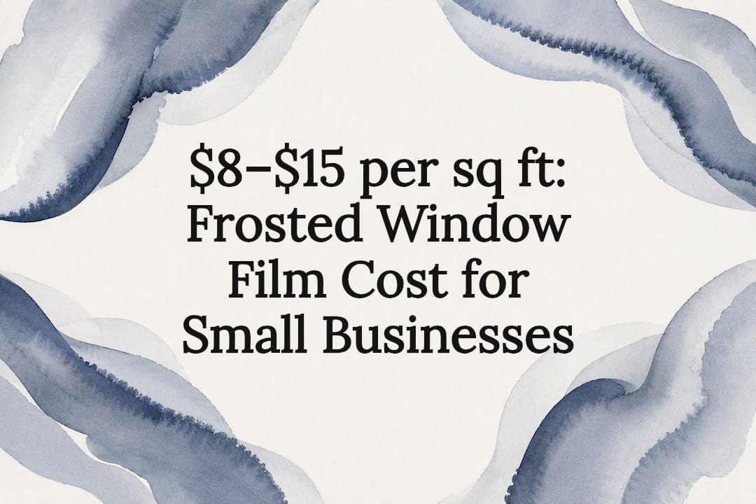 Decorative frosted film cost title card