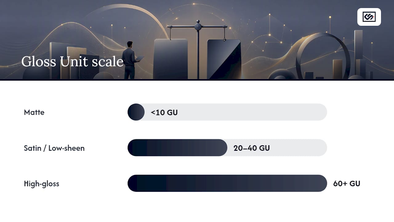 Understanding the Gloss Unit Scale — overview diagram