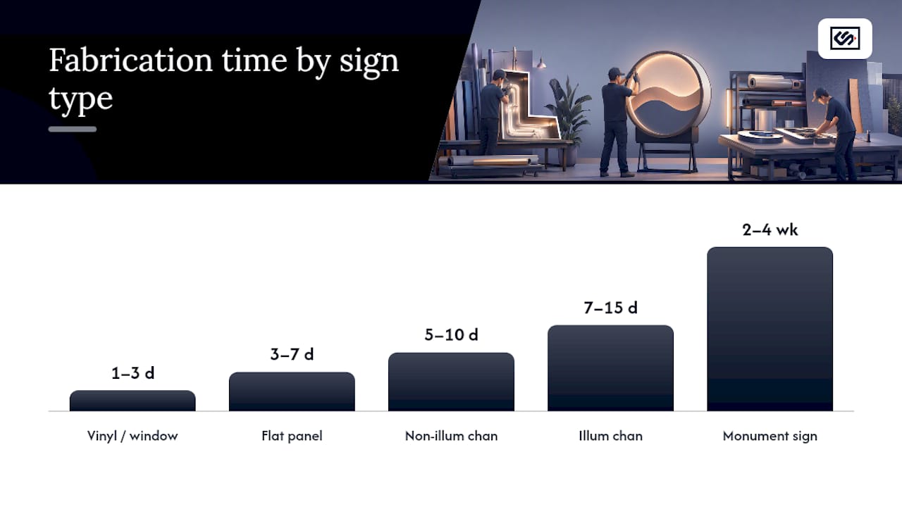 Sign Production Timeline by Type: What to Actually Expect — overview diagram