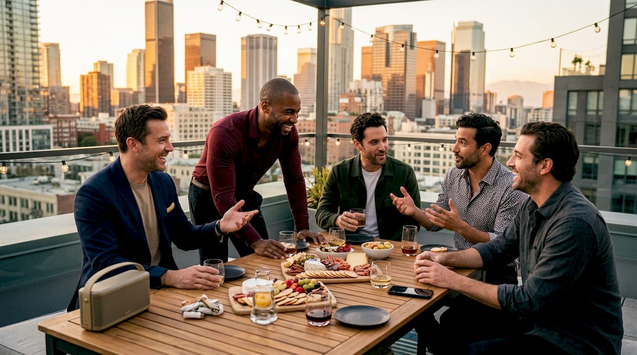 How to plan a low-key bucks celebration 1 Group enjoying relaxed outdoor bucks celebration