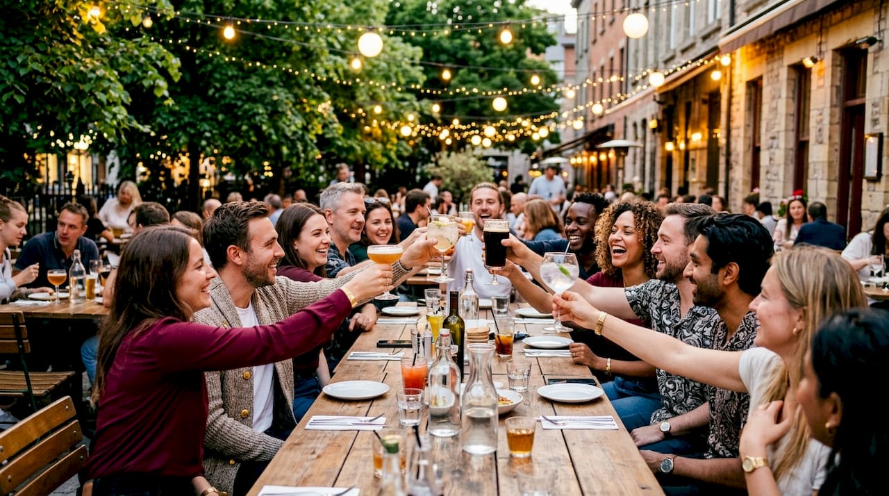 Bucks party venues explained: your complete guide 1 Group enjoying drinks at rooftop bucks party
