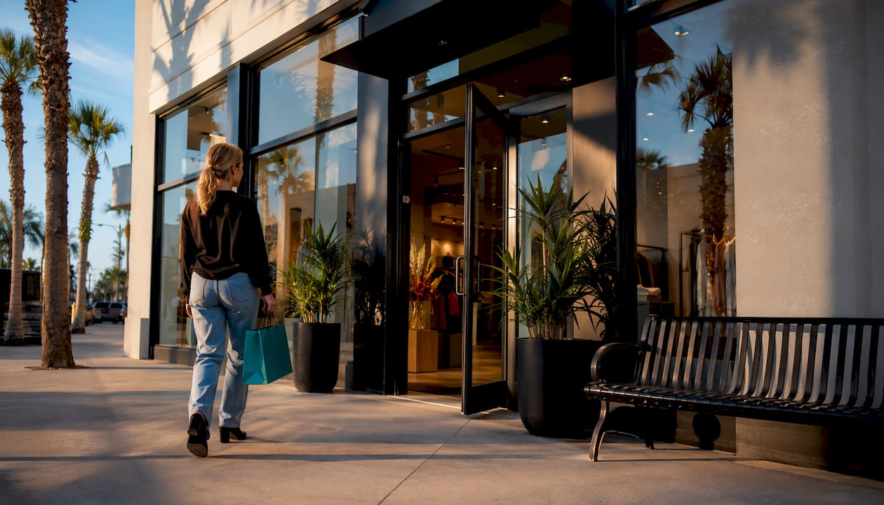 Exterior of Cloud 9 lingerie boutique in Corpus Christi