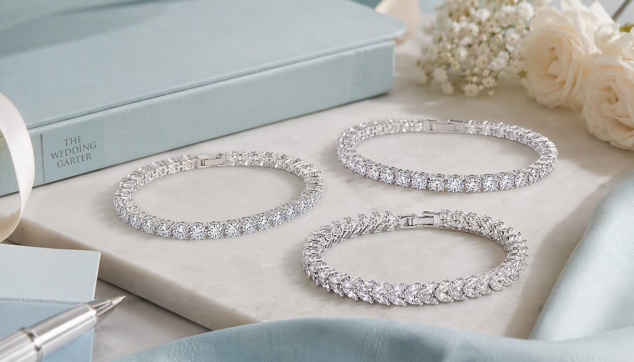 Large Round CZ Diamond Tennis Bracelet