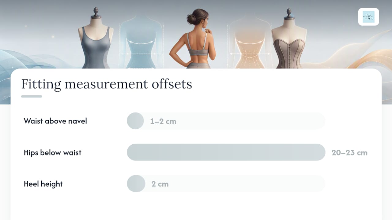 How do you measure and fit shapewear or a corset correctly? — overview diagram