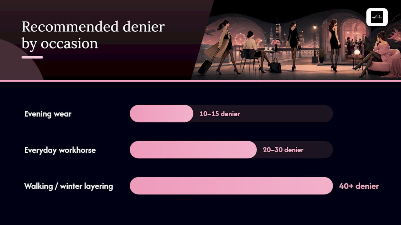 Choosing hosiery that resists runs: denier, reinforced areas and fit — overview diagram