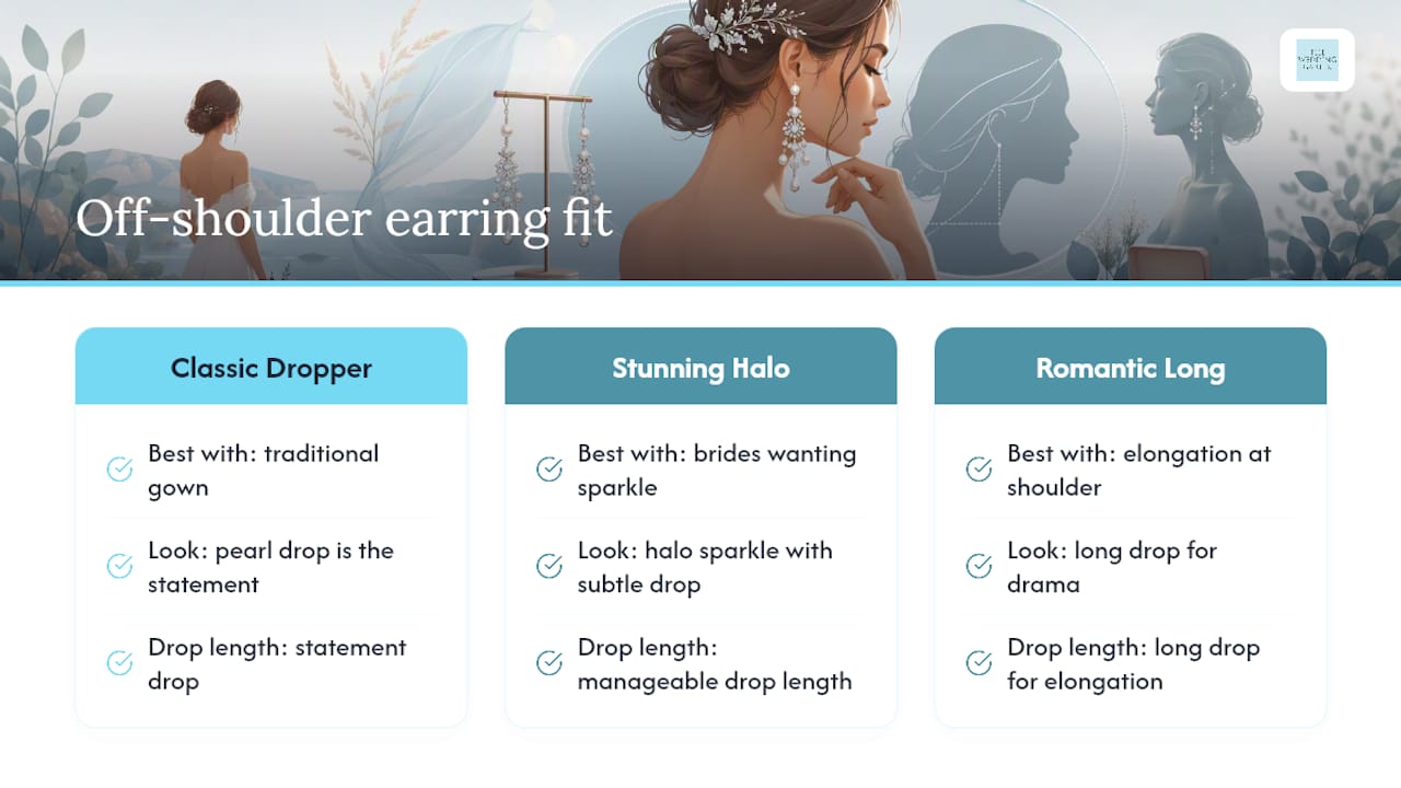 Shop The Wedding Garter for off shoulder bridal jewellery — overview diagram