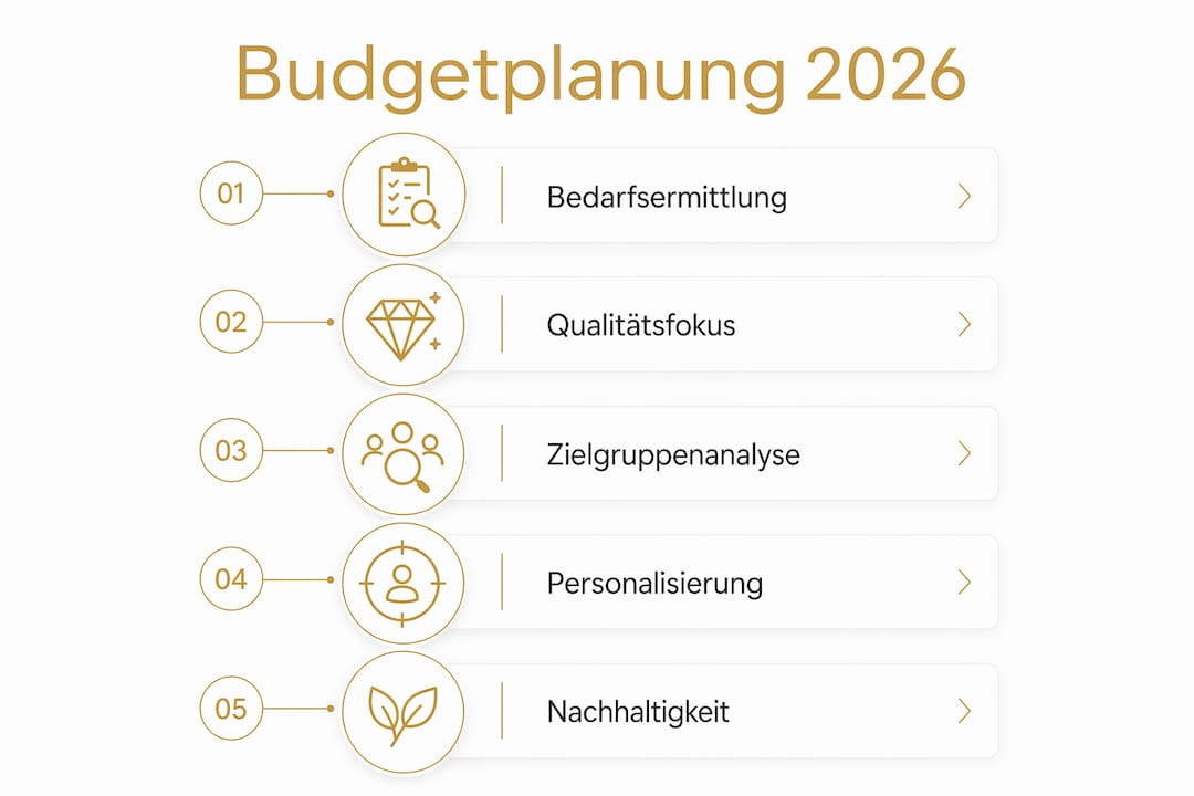 Infografik: So planen Sie Ihr Geschenkbudget für Unternehmen im Jahr 2026