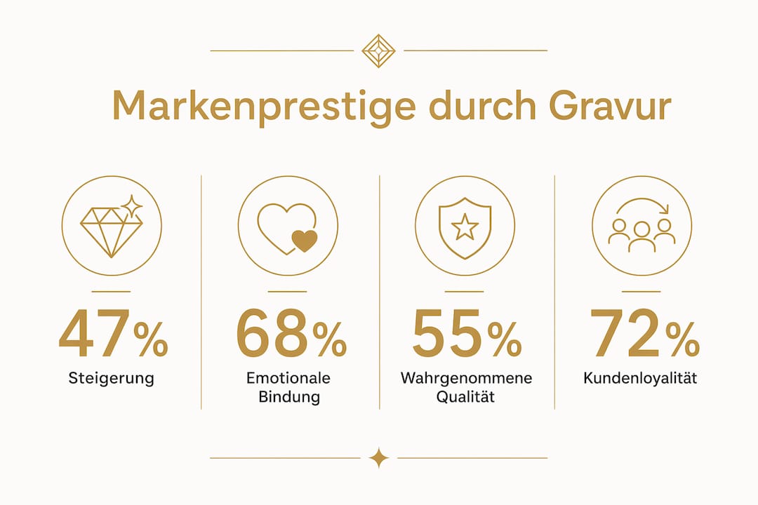 Clear infographic: Facts and figures about engravings and the value of brands.