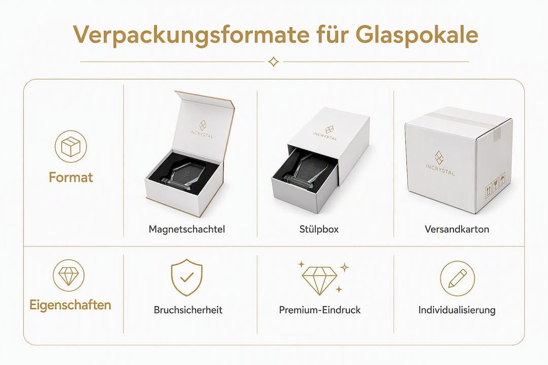 Infografik zu Magnetschachtel, Stülpbox und Etui für Glas-Awards