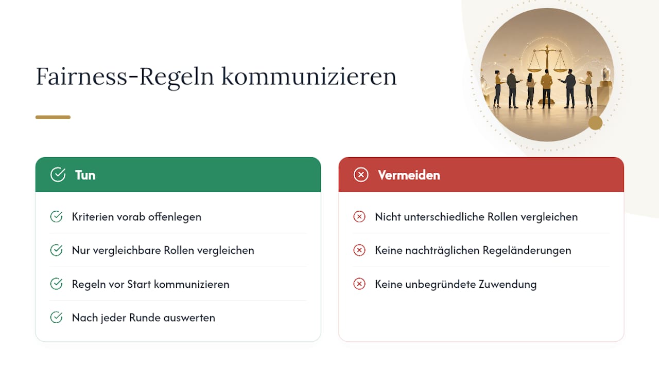 Fairness und Kommunikation: Die Regeln, die Ihr Programm schützen — overview diagram