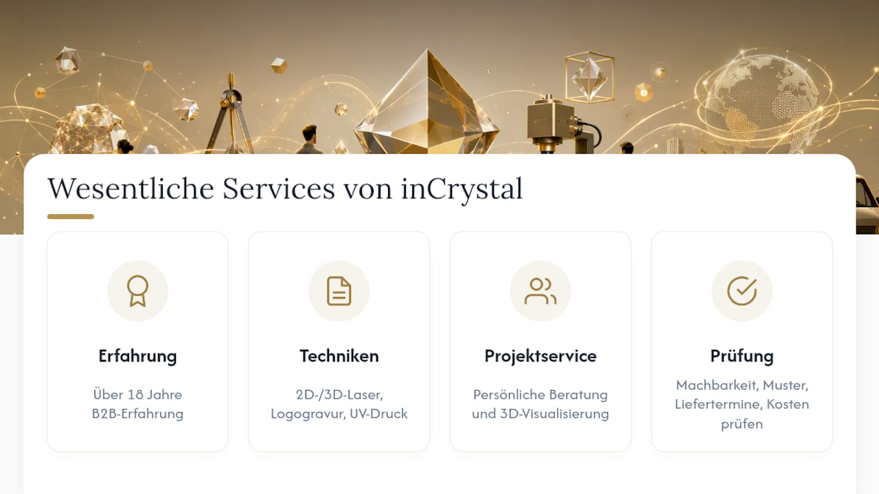 Was macht inCrystal für B2B-Projekte mit Firmenlogo relevant? — overview diagram