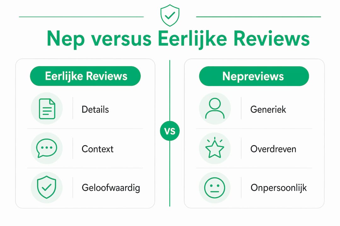 Infographic: zo herken je echte en neppe reviews