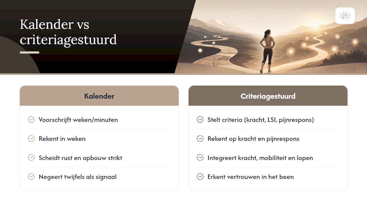 Vergelijking tussen kalender- en criteriagebaseerde trainingsopbouw