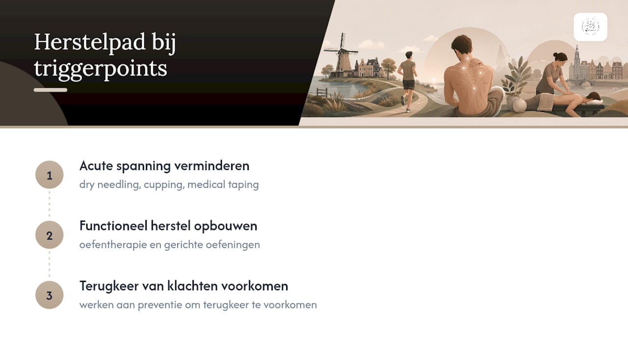 Drie fasen van herstel bij triggerpoints