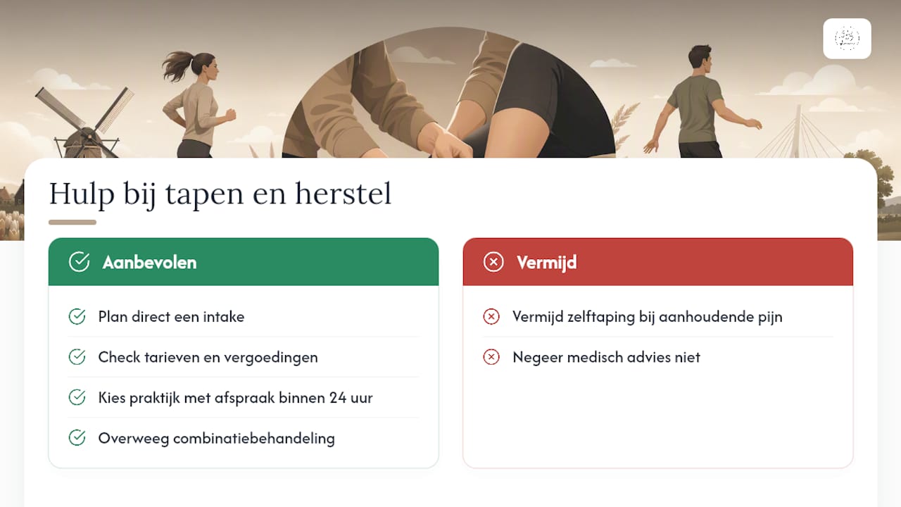 Hulp nodig bij het tapen of herstellen van je enkel? — overview diagram