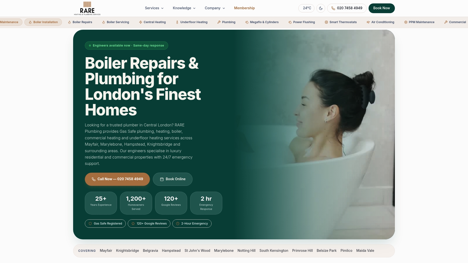 https://rareplumbing.london