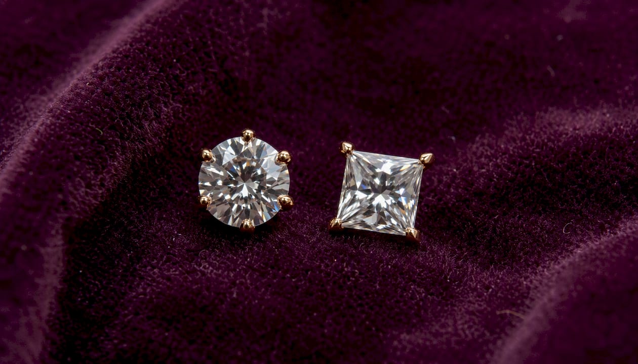 Close-up rings comparing six and four prong settings