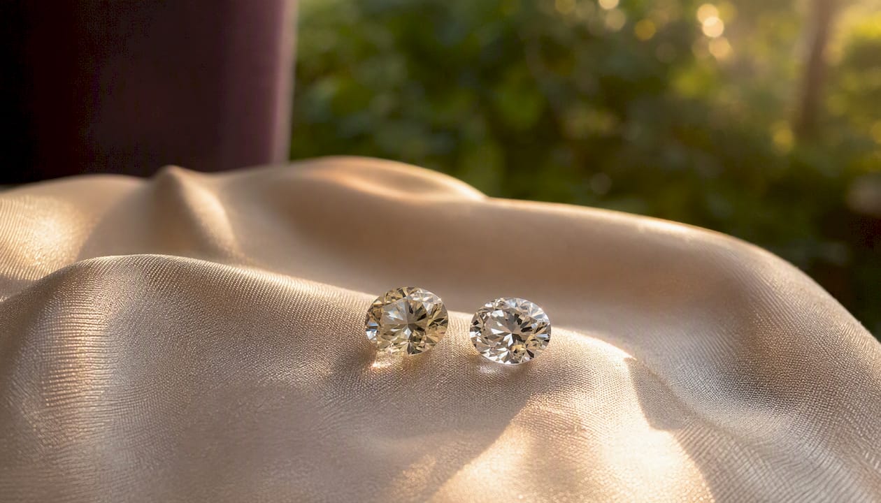 Natural and lab-grown gemstones compared