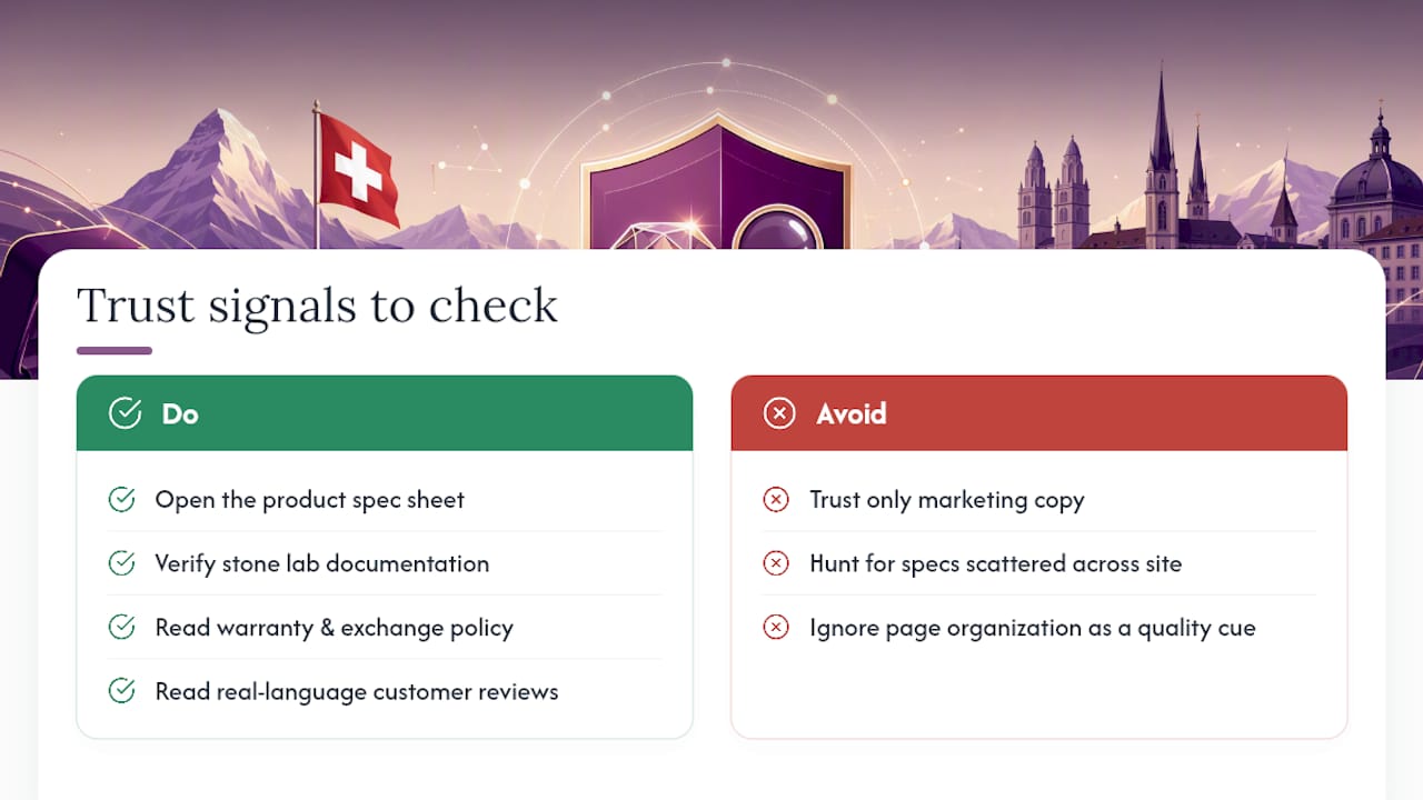 How Meri Jaan Shows Its Own Trust Signals — overview diagram